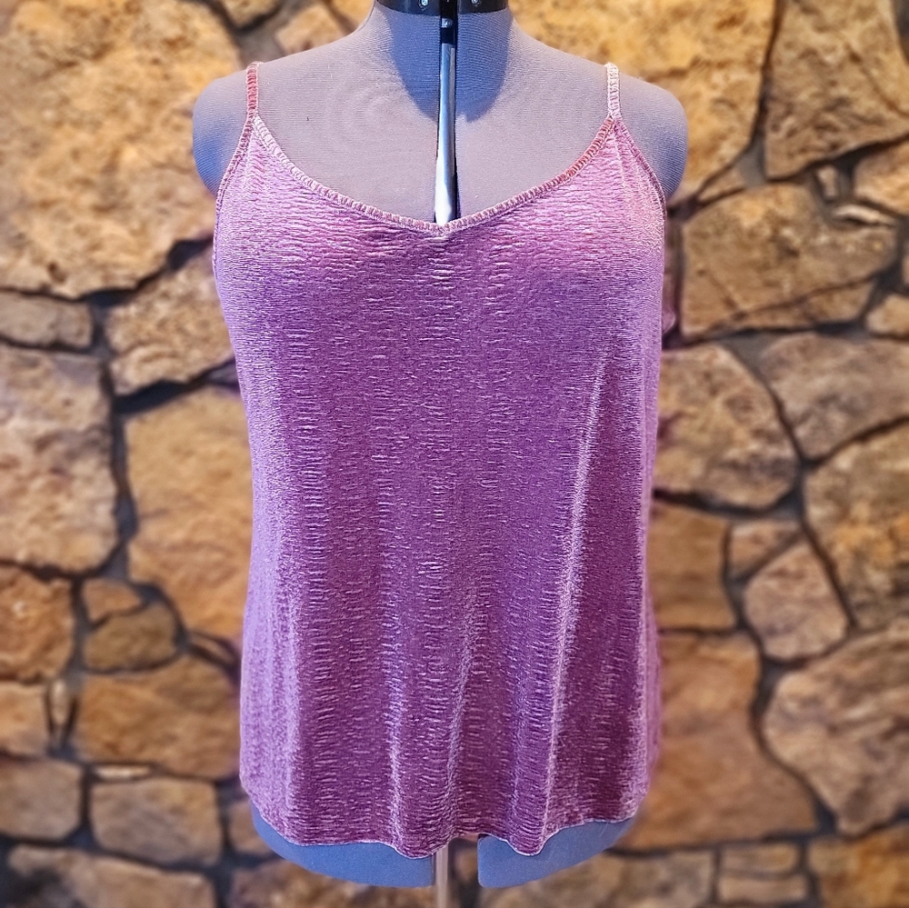 XXL Maurices Velour textured Pink Tank